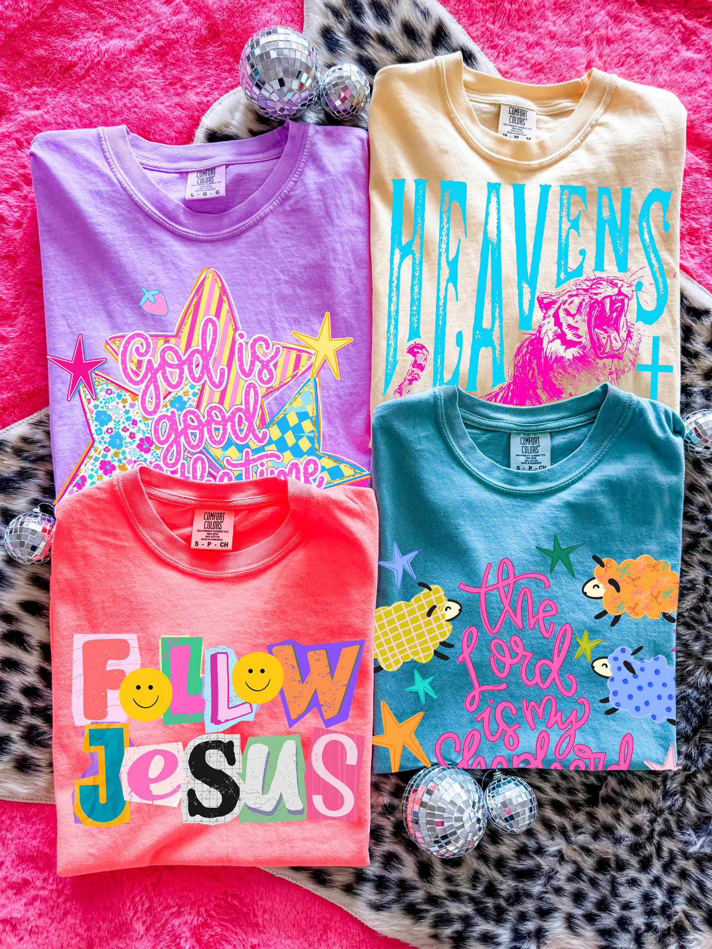 Tuesday Special- Neon Jesus Vibes Comfort Color Tees
