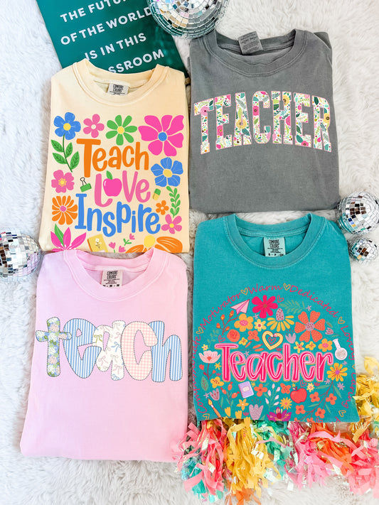 Teacher Appreciation Comfort Color Tees