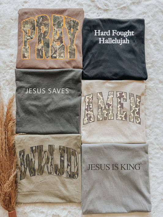 Camo Comfort Colors Tees