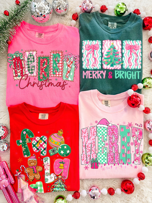 Christmas Comfort Colors Tees