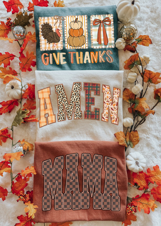 Thanksgiving Comfort Colors Tees