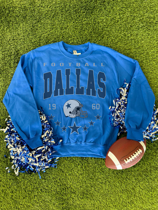 Football Dallas Helmet Sweatshirt