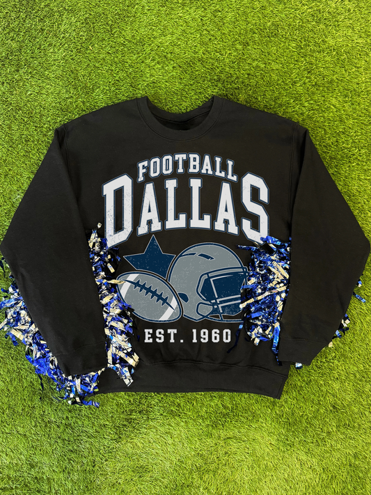 Football Dallas Ball Star Helmet Sweatshirt