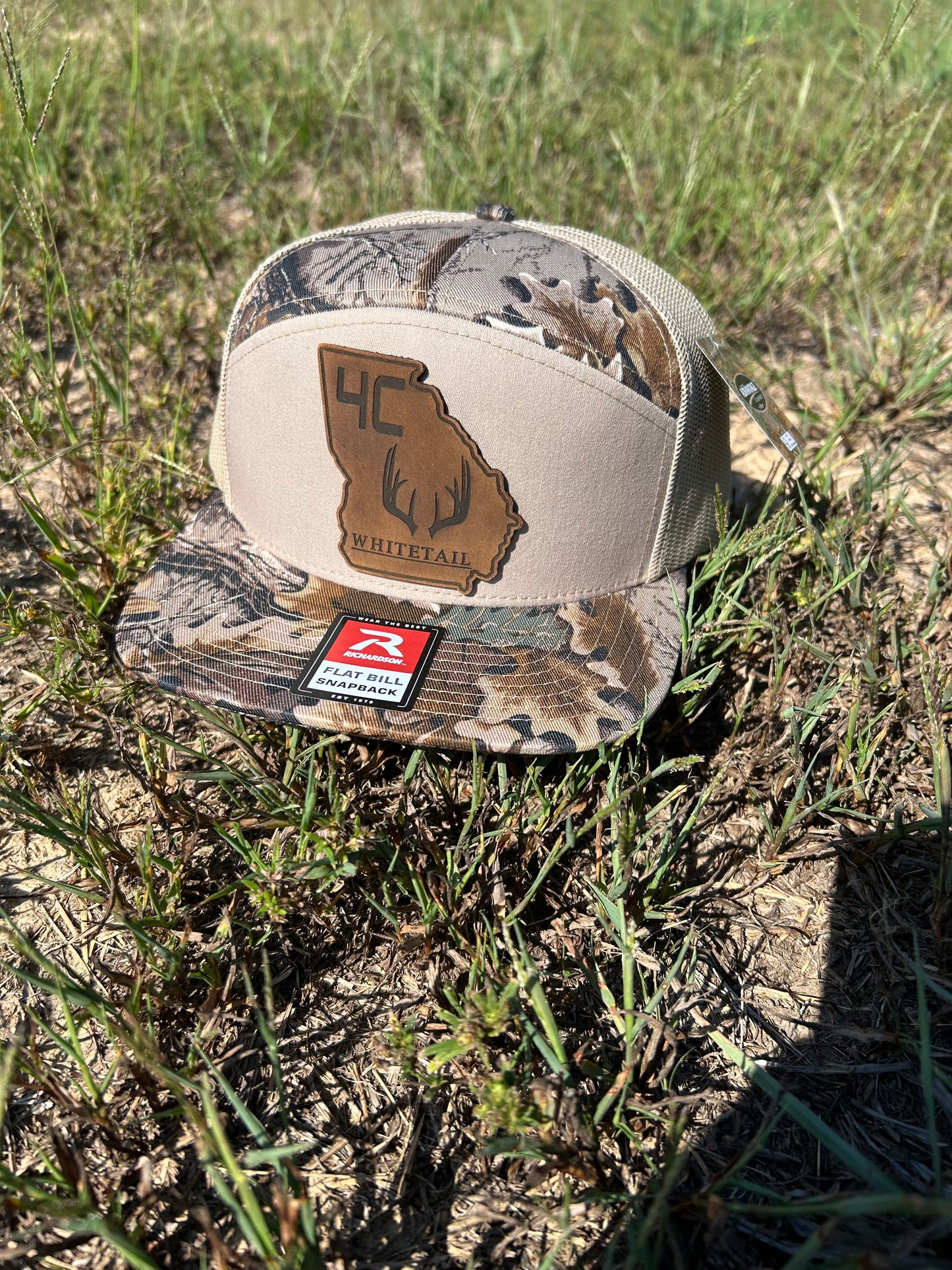 4C Whitetail Georgia Leather Patch Realtree Hat
