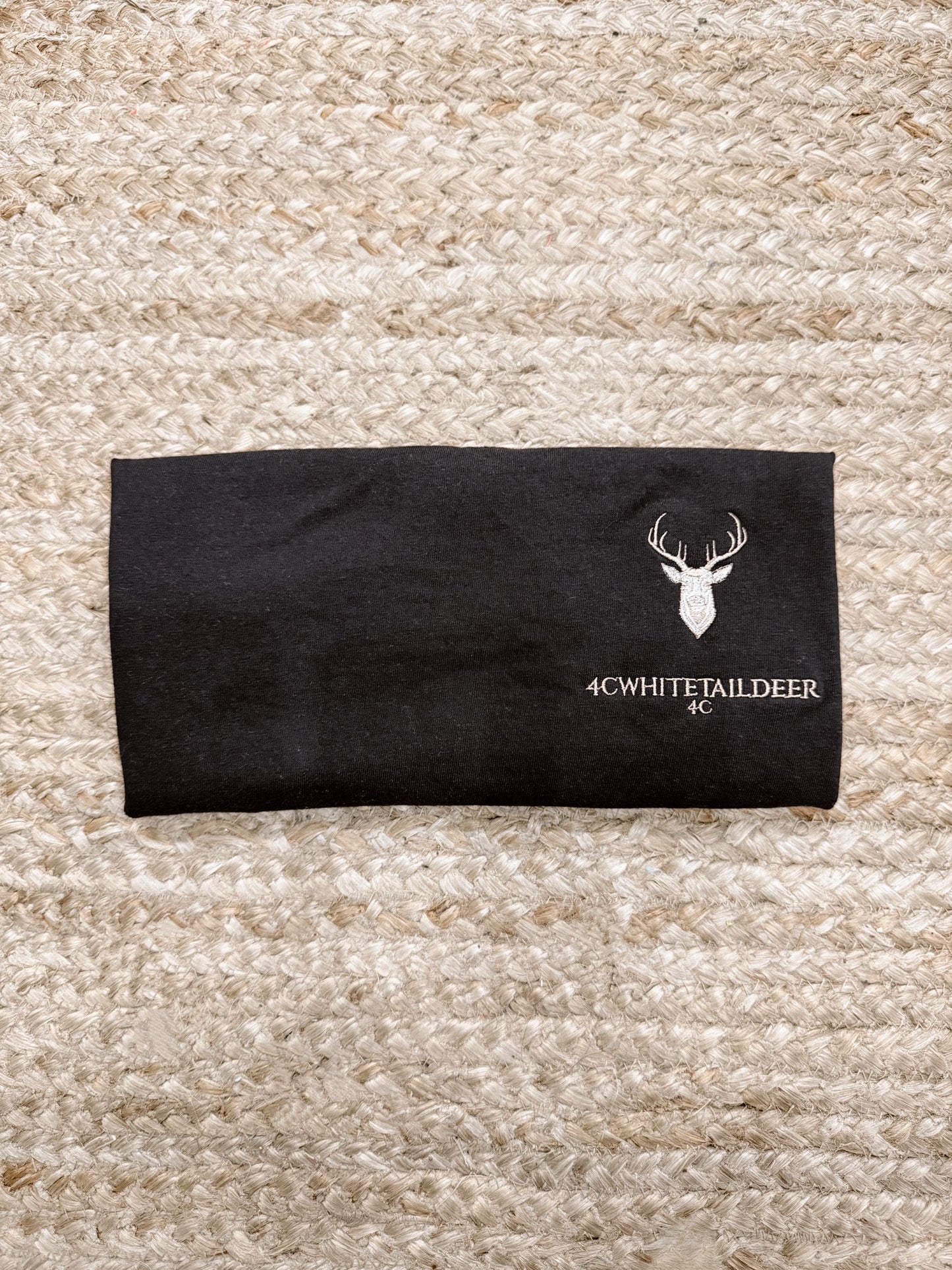 4C Whitetail Deer Black Tee