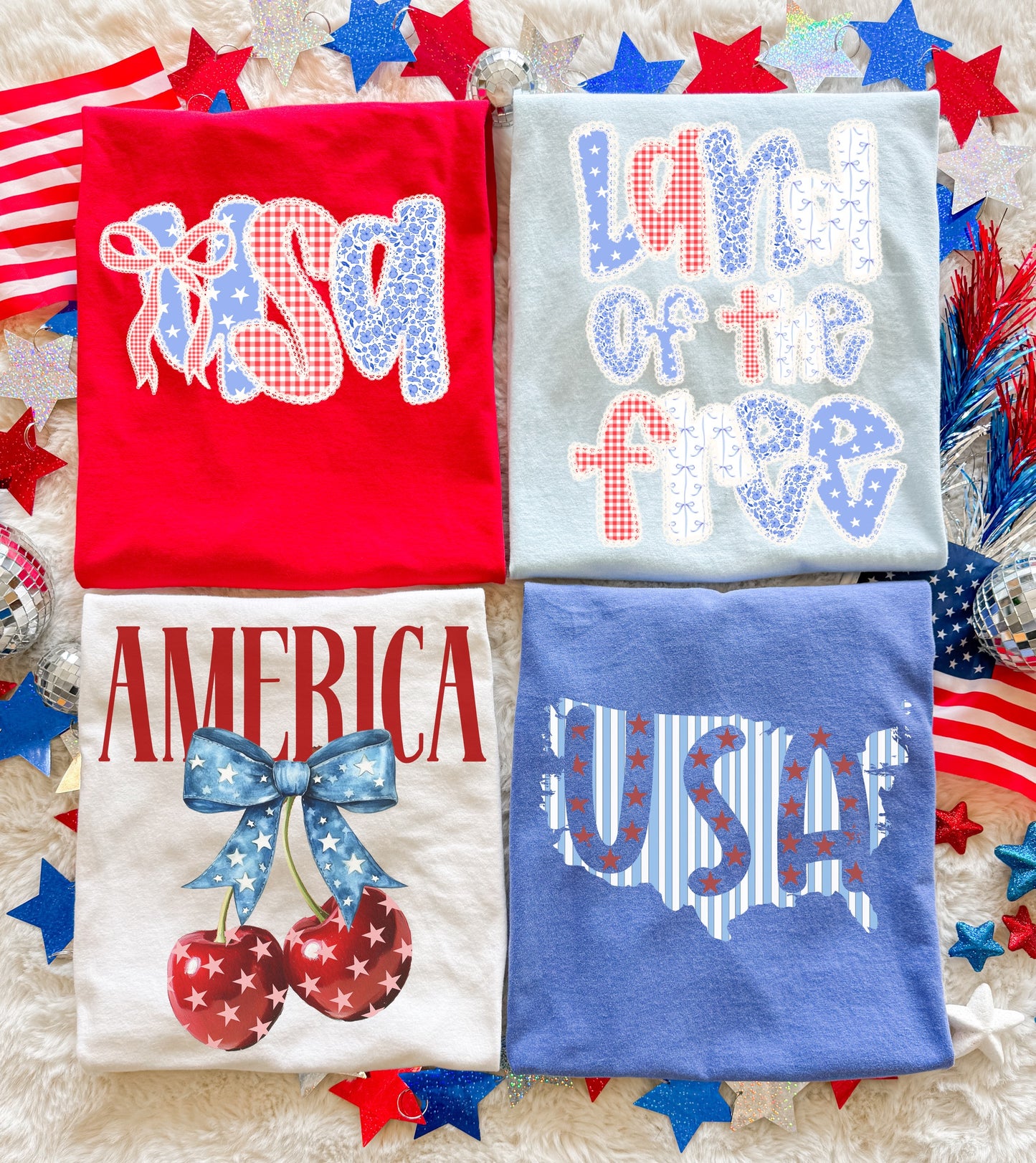 Red, White, & Blue Comfort Colors Tees