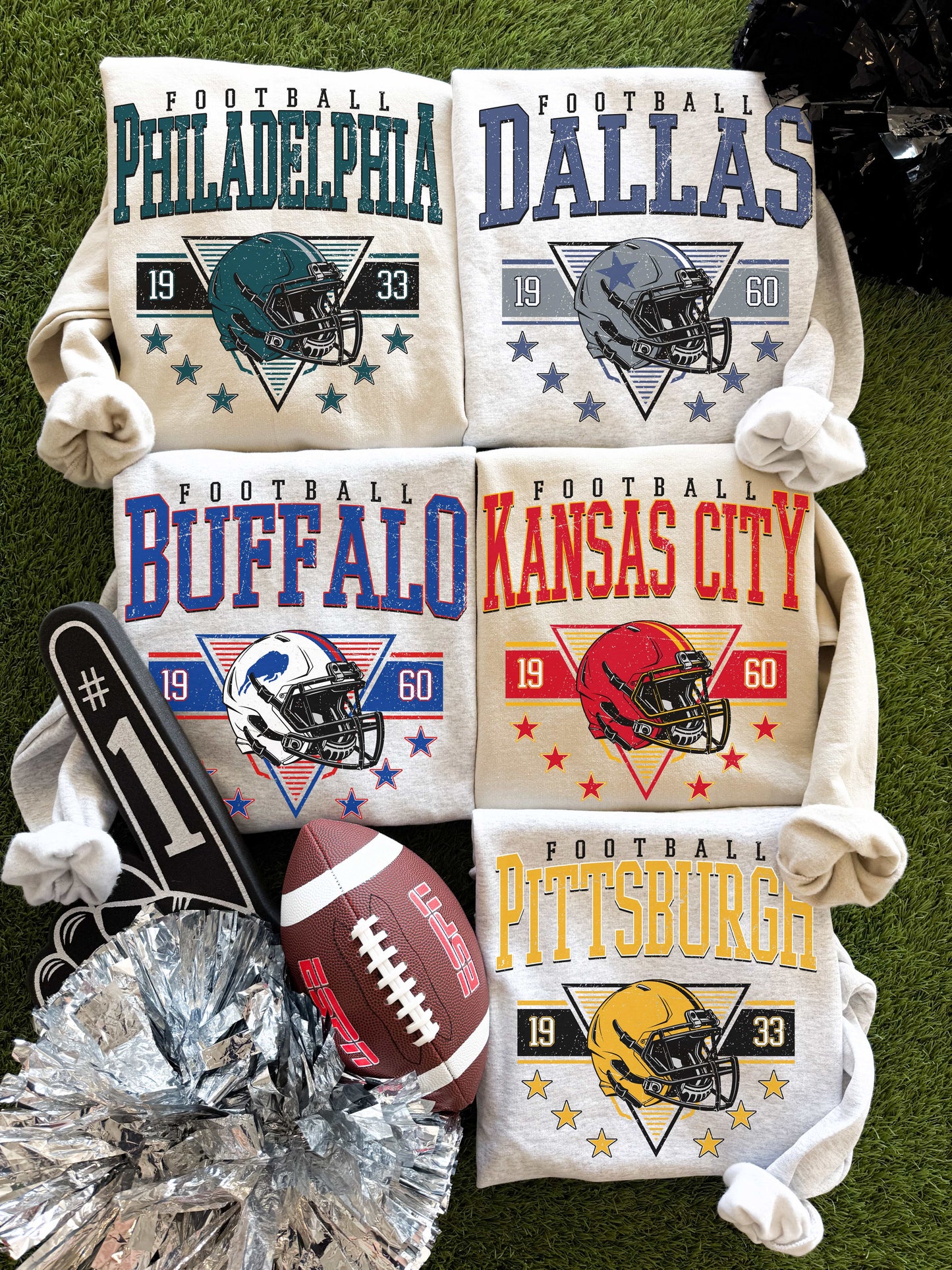 NY, MIA, BAL, SF, CHI NFL Teams Sweatshirts