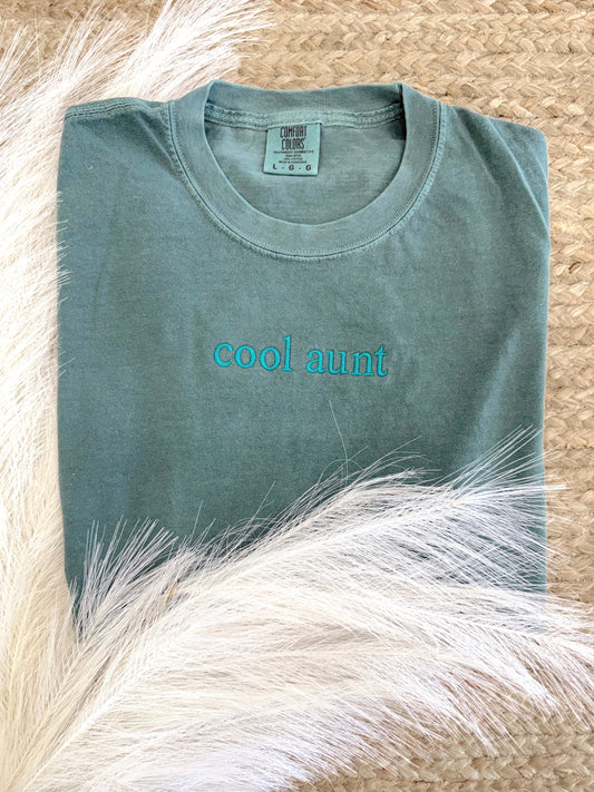 Cool Aunt Embroidered Tee
