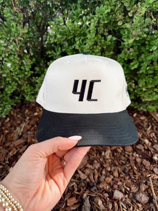 4C Beige/Black Hat
