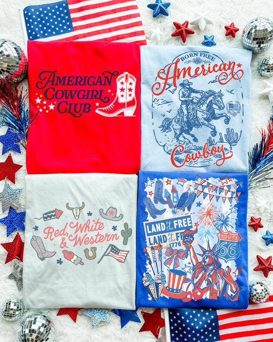 Western American Bella Canvas Tee