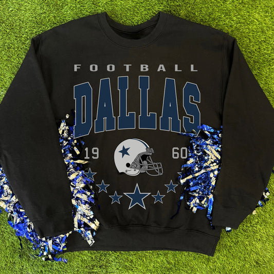 Football Dallas Helmet Sweatshirt