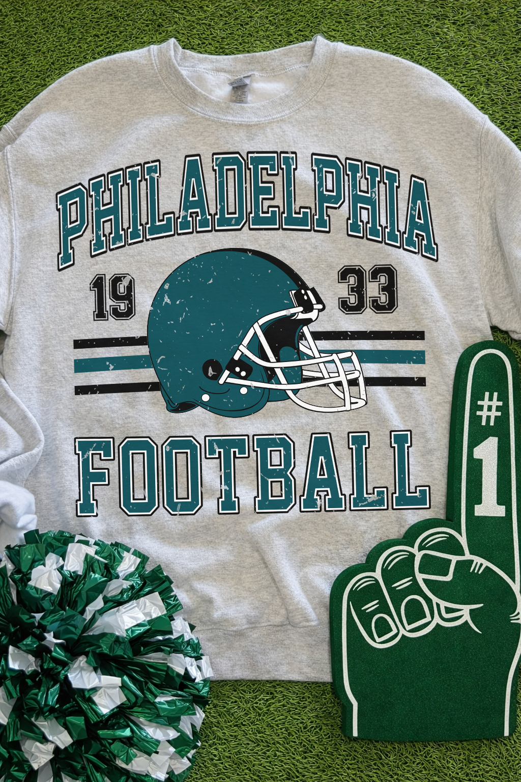 1933 Philadelphia Football (Ash) Sweatshirt