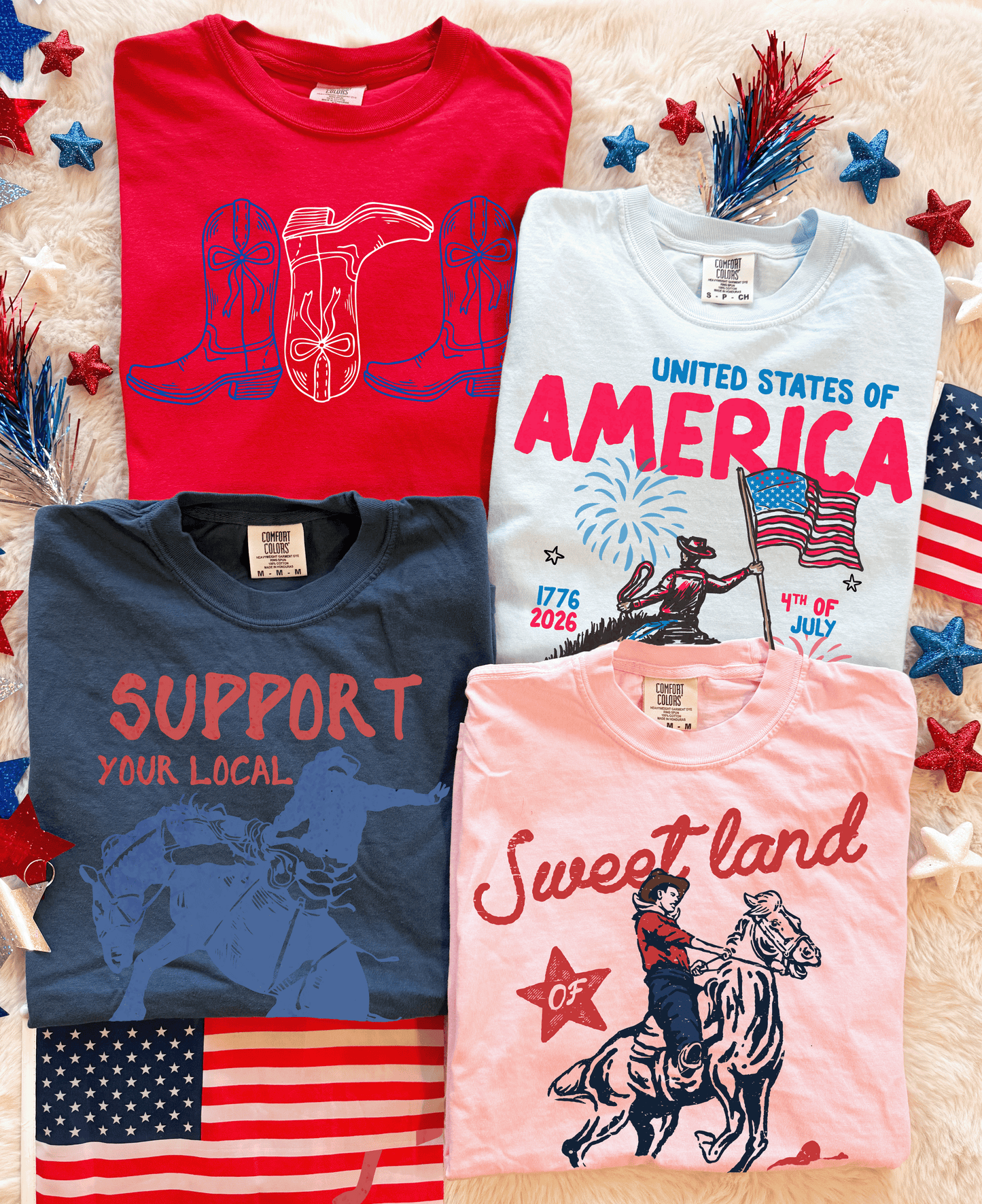 American Cowboy Comfort Colors Tees
