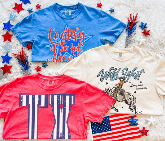 American Cowboy Comfort Colors Tees