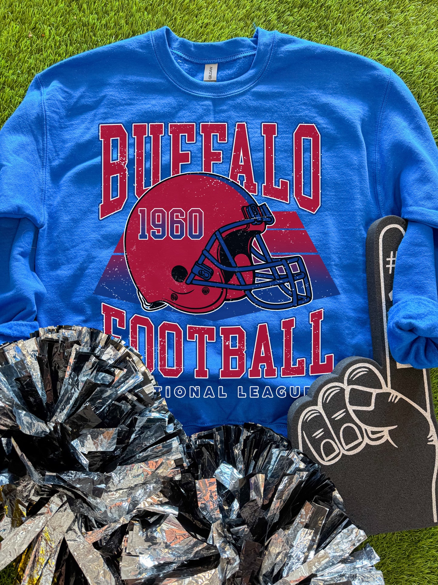 Retro Bills Football Sweatshirt