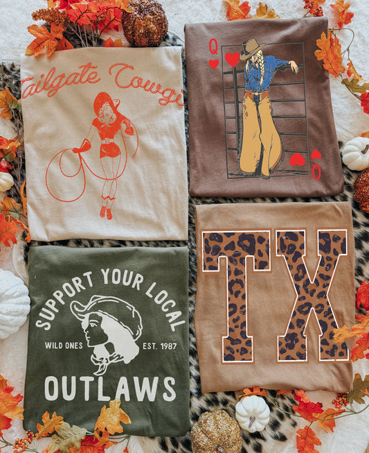 TX Fall Y’all Lane 7 Tees