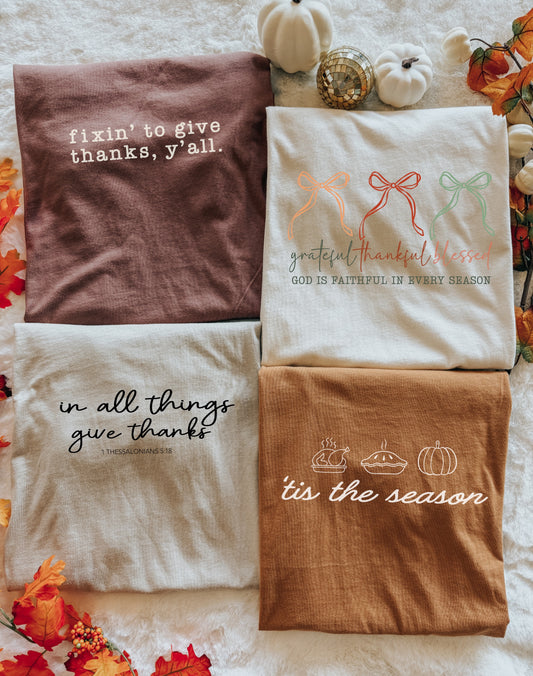 Thanksgiving Bella Canvas Tees