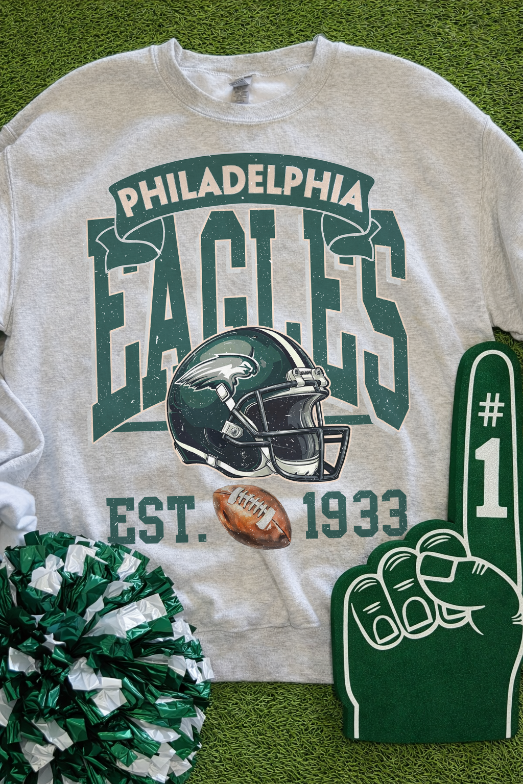 Vintage Philadelphia Est 1933 (Ash) Sweatshirt