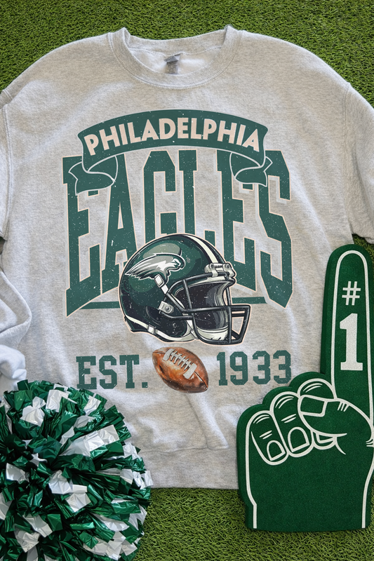 Vintage Philadelphia Est 1933 (Ash) Sweatshirt