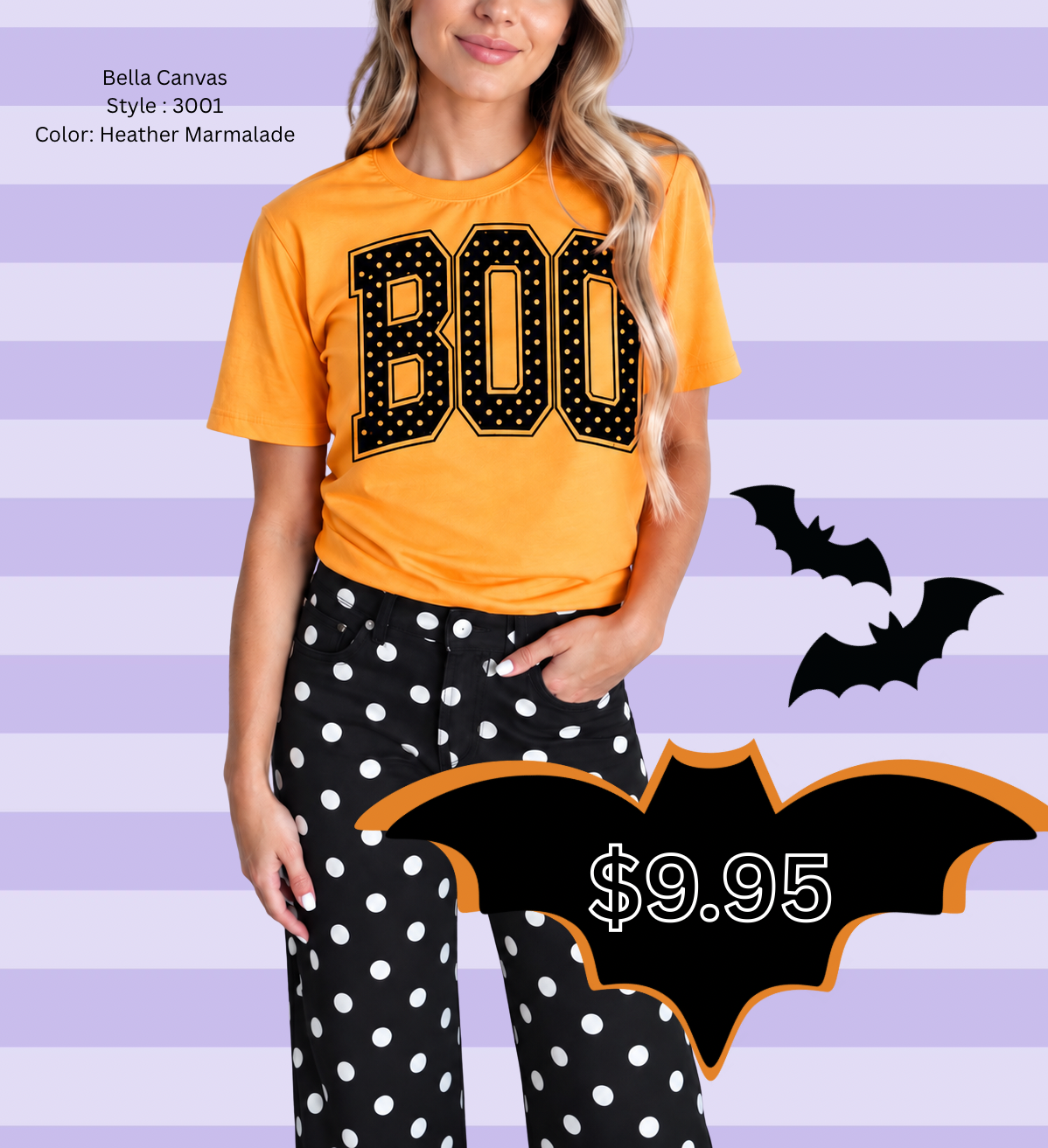Ready to Ship Special- Boo Polkadot Tee