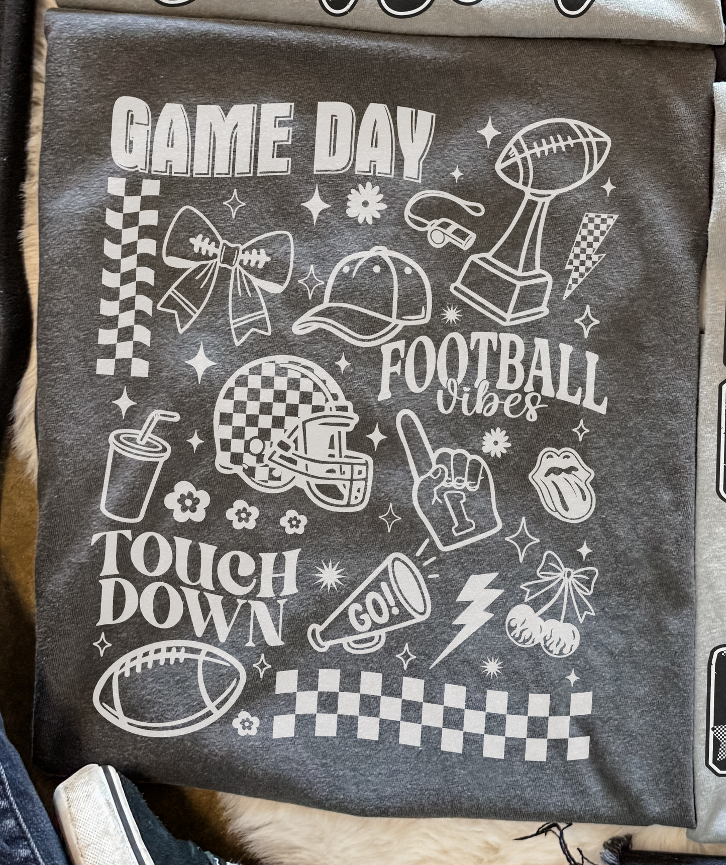 Game Day Collage Comfort Color Tee- Hometown Huddle