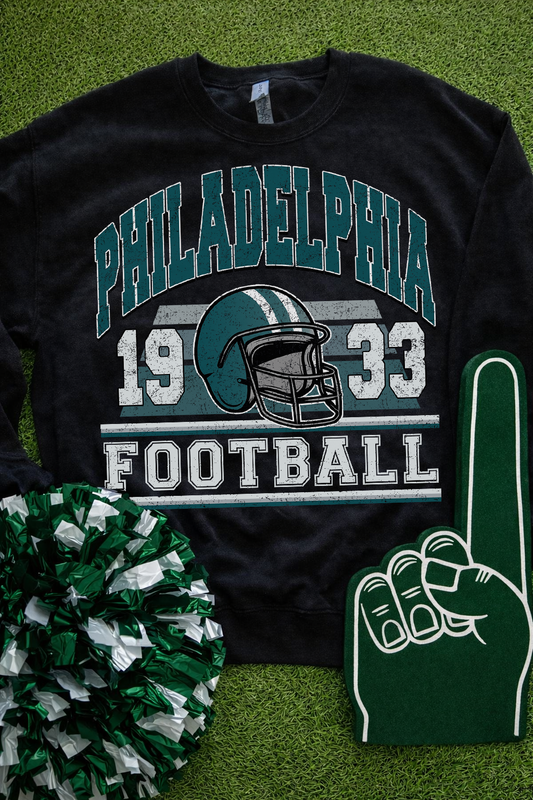 Philadelphia Helmet 1933 (Black) Sweatshirt