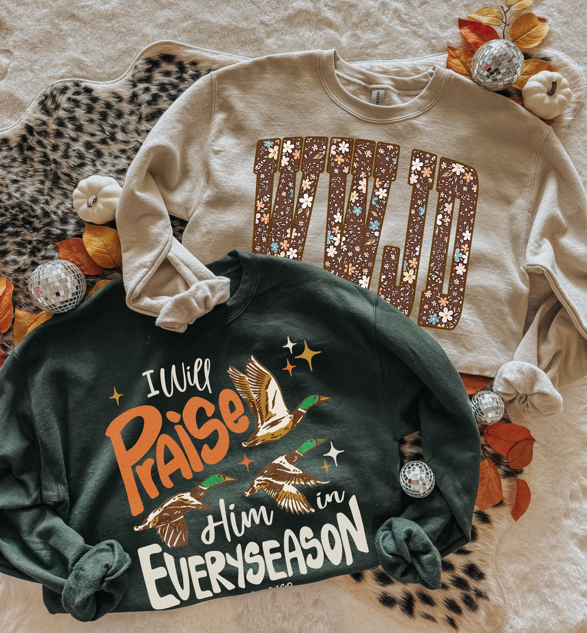 Grateful Hearts & Wild Prints Sweatshirts