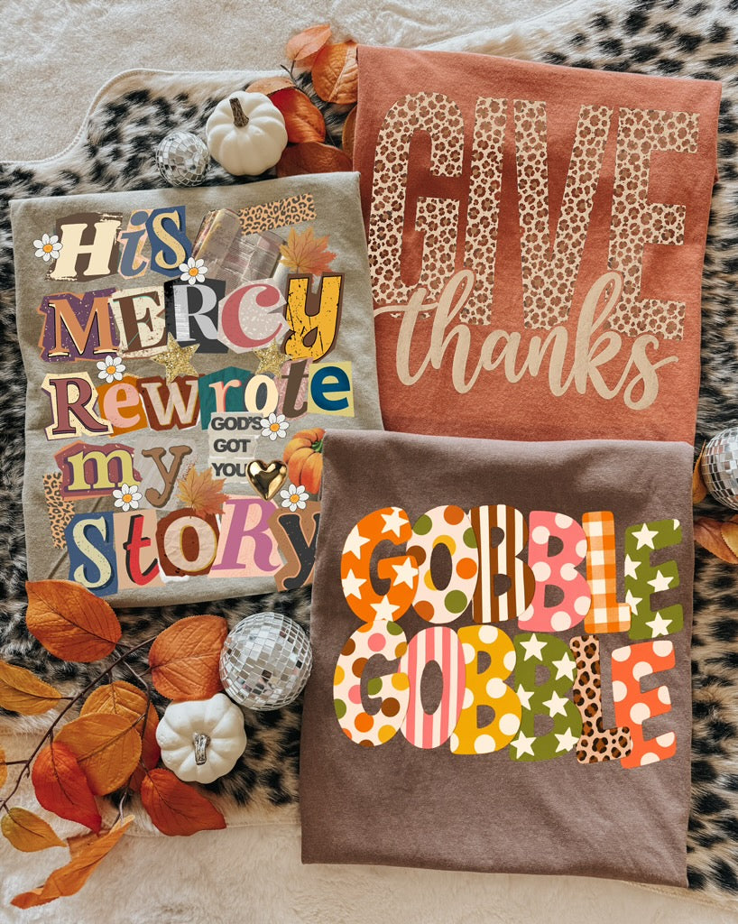 Grateful Hearts & Wild Prints Tees