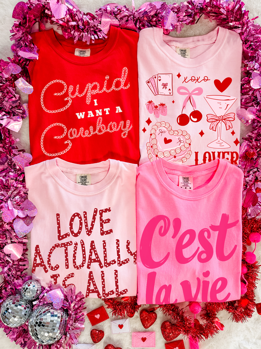 Adult Valentine Comfort Colors Tees