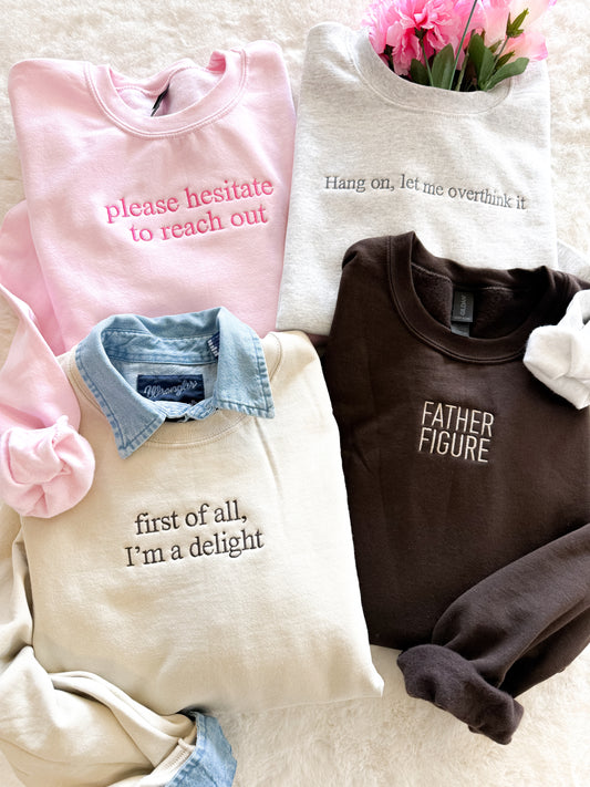 Embroidered Gildan Sweatshirts & Comfort Colors Tees