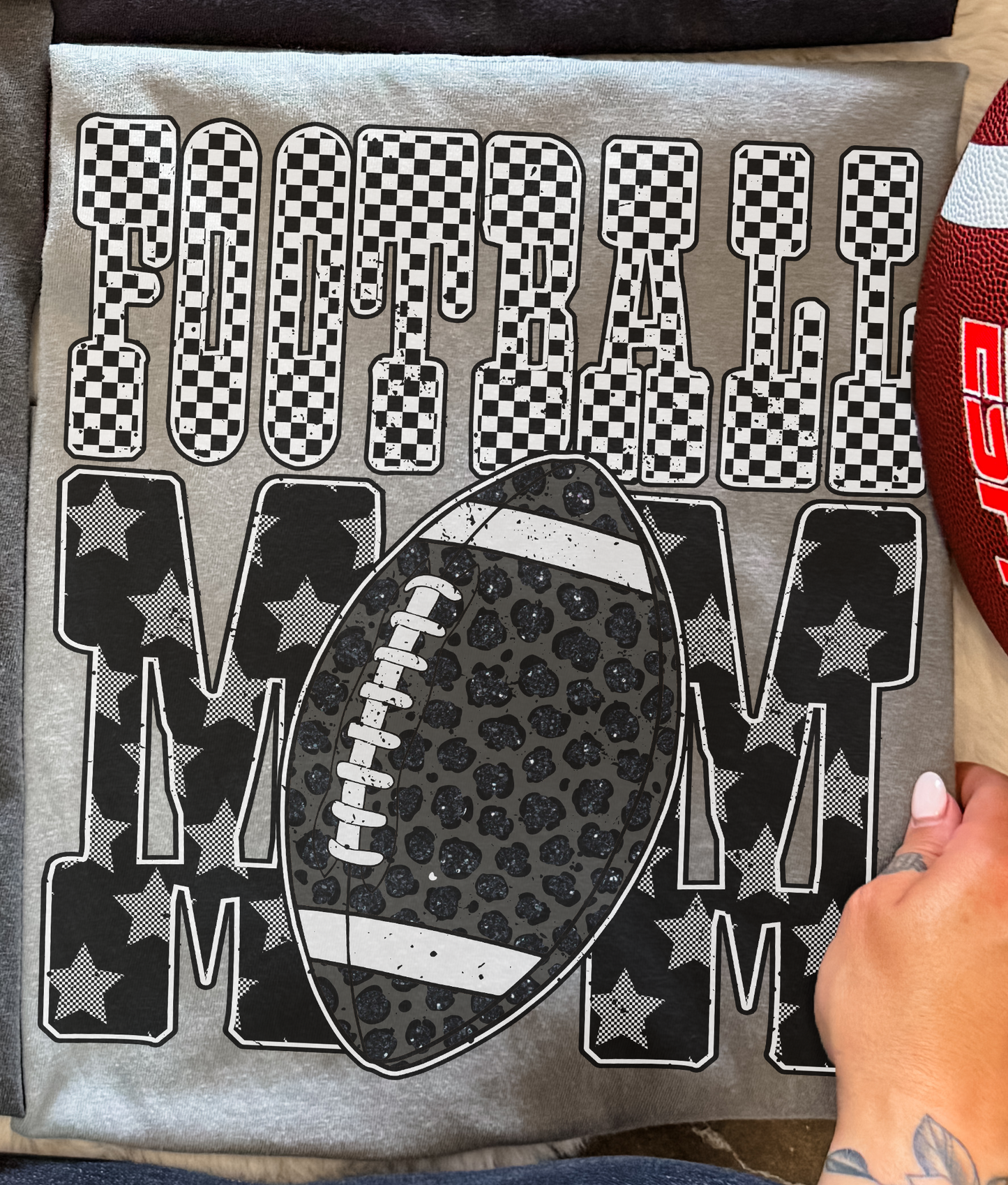 Football Mom Comfort Color Tee - Hometown Huddle