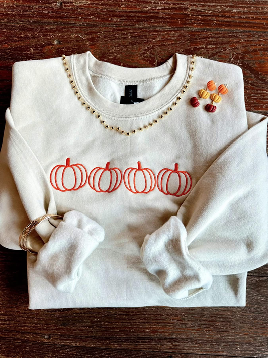 Tuesday Special- Pumpkins Embroidered