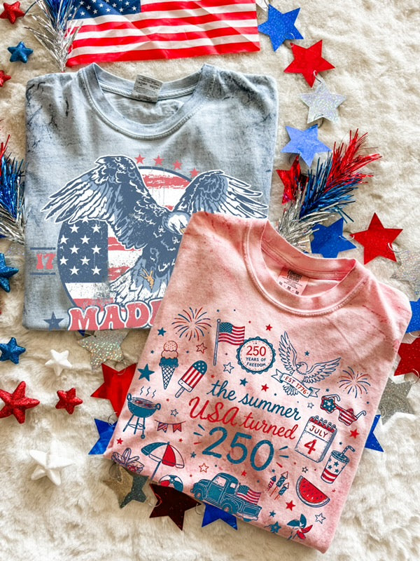 Stars Stripes & Summer Nights Comfort Colors Tees