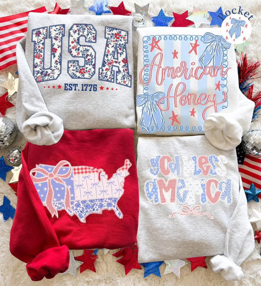 Red, White, & Blue Sweatshirts