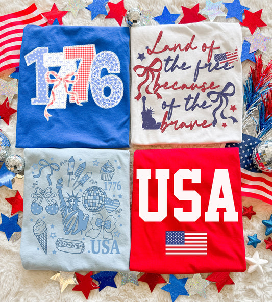 Red, White, & Blue Bella Canvas Tees