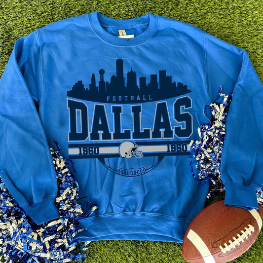 City Football Dallas 1960 Sweatshirt in Blue