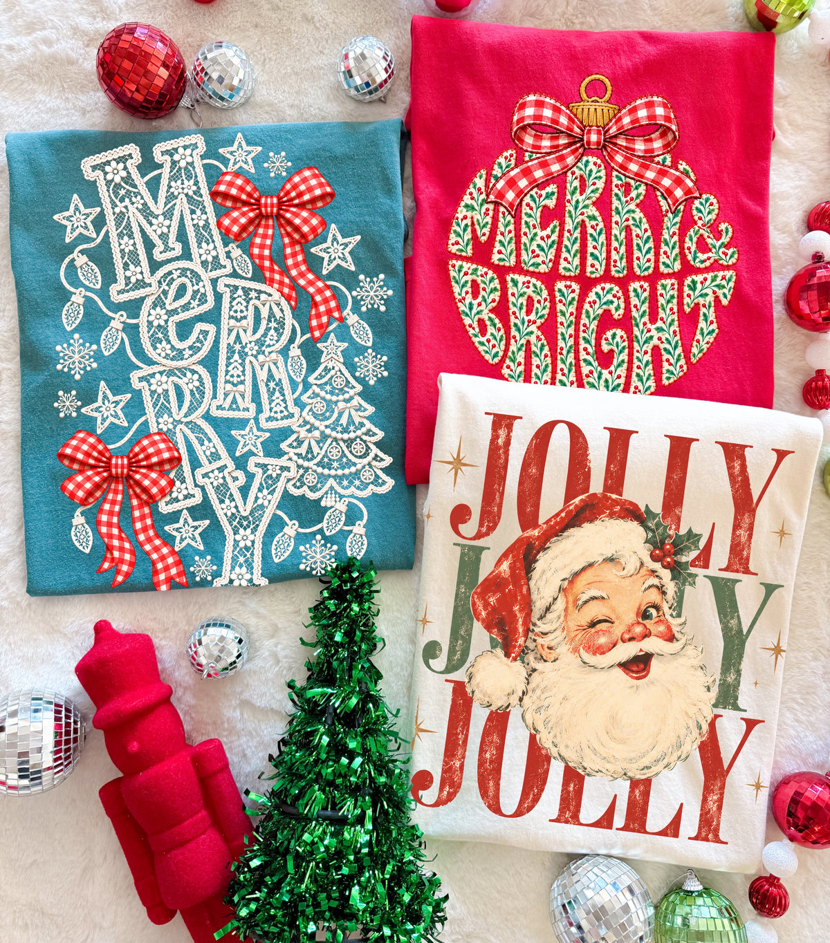 Tuesday Special- Vintage Joyful Christmas Tees