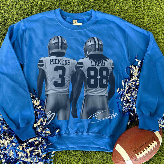 Pickens and Lamb Sweatshirt in Blue