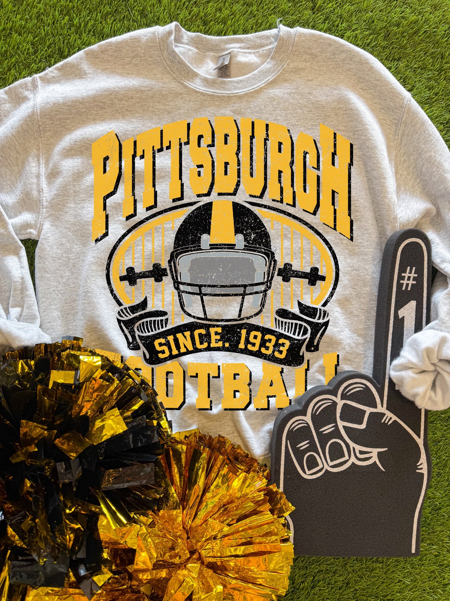 Pittsburgh Vintage Helmet Since 1933 Sweatshirt