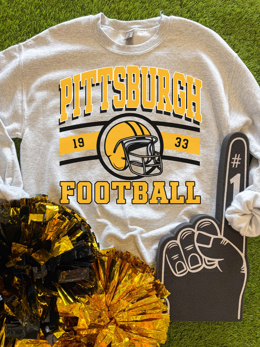 Pittsburgh Helmet Football Sweatshirt